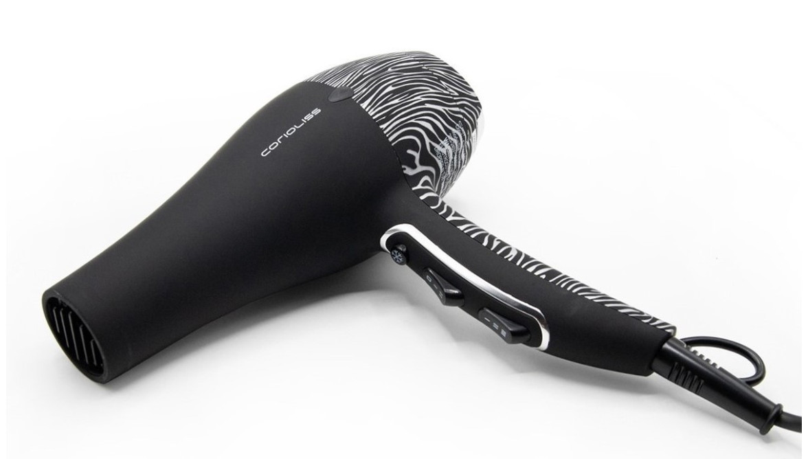 Sèche-Cheveux FLOW Silver Zebra Soft Touch