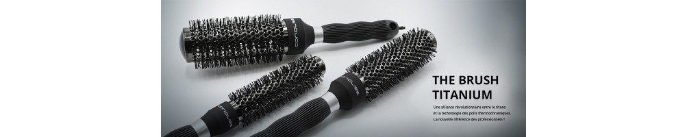 Brosses brushing professionnelles Titane